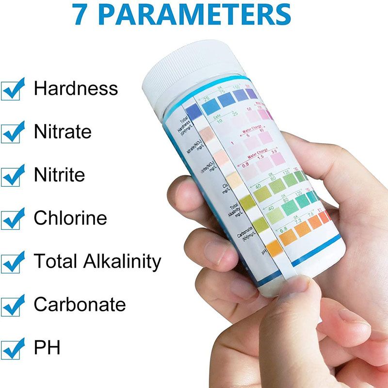 Planted Aquarium Test Kit - 7-IN-1 수족관 테스트 스트립 PH NO3