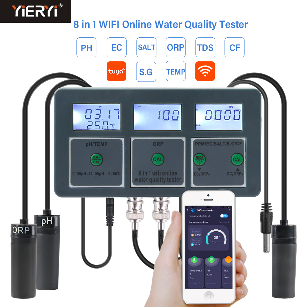 WiFi Tuya 스마트 PH 측정기 데이터 로거 온도 - Planted Aquarium Test Kit 리뷰 및 가격