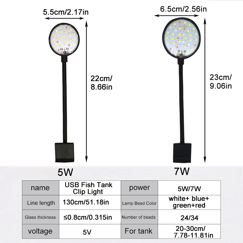 USB 수족관 LED 램프 어항 조명 장식 수생 식물  - Aquarium Plant Ornament 리뷰 및 가격