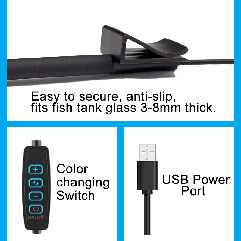 USB 수족관 LED 램프 어항 조명 장식 수생 식물  - Aquarium Plant Ornament 리뷰 및 가격