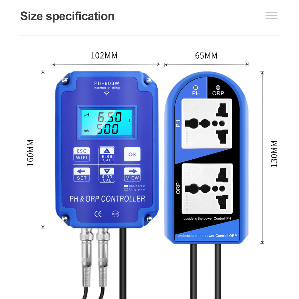 2 in 1 PH ORP 컨트롤러 PH-803W BNC - Planted Aquarium Test Kit 리뷰 및 가격