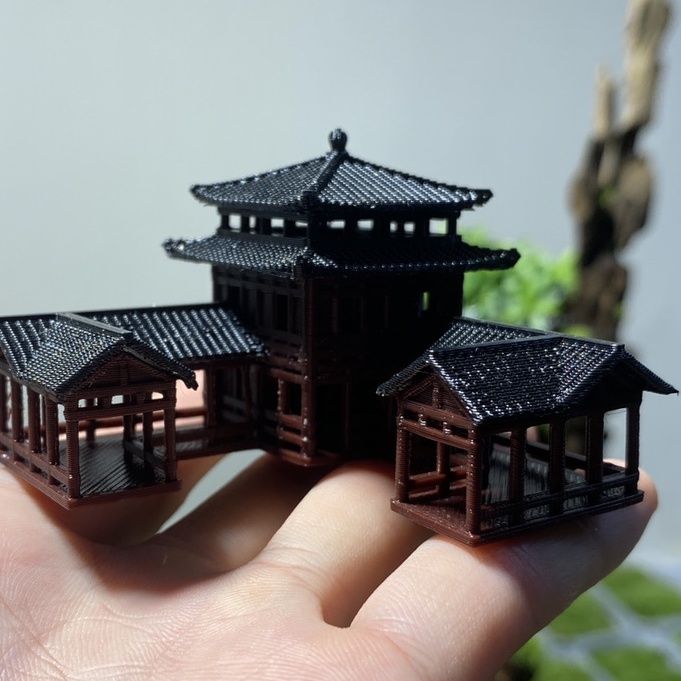 플라스틱 중국 스타일 고대 건축 모델 수족관 마이크로  - Aquarium Plant Ornament 리뷰 및 가격