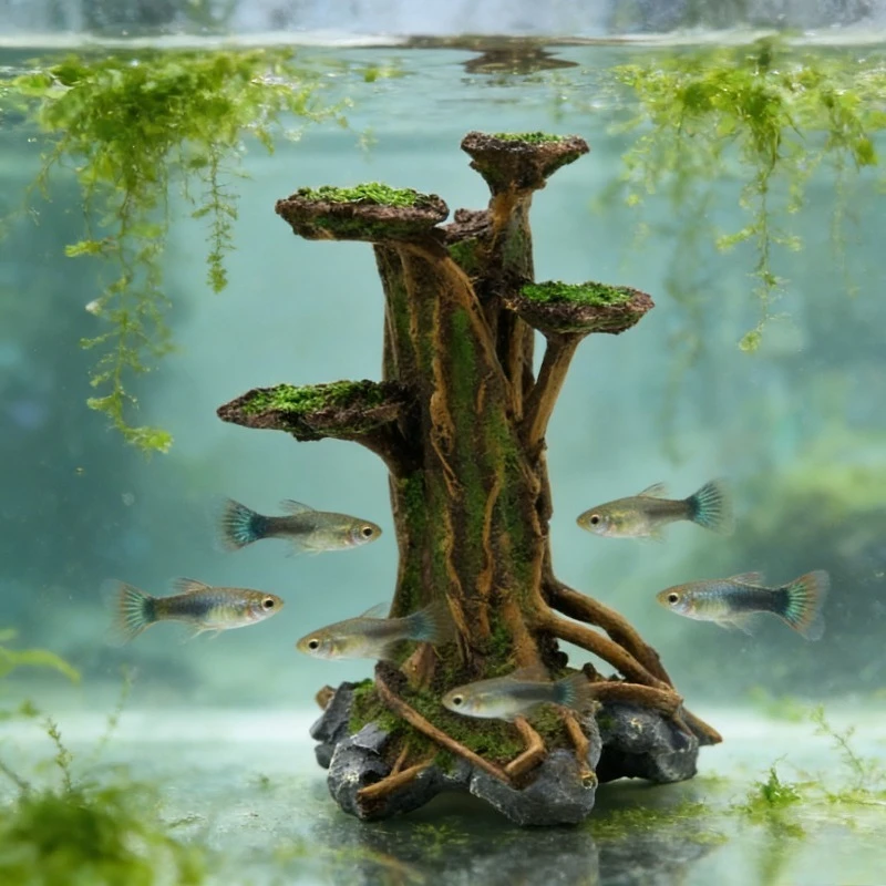 인조 이끼나무 유목 수족관 장식 레진 이끼나무 수생식물 - Planted Aquarium With Driftwood 리뷰 및 가격