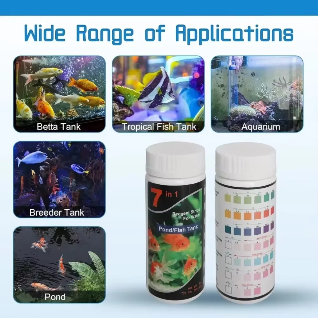 7가지 기능을 갖춘 수족관용 담수 pH 테스트 스트립  - Planted Aquarium Test Kit 리뷰 및 가격