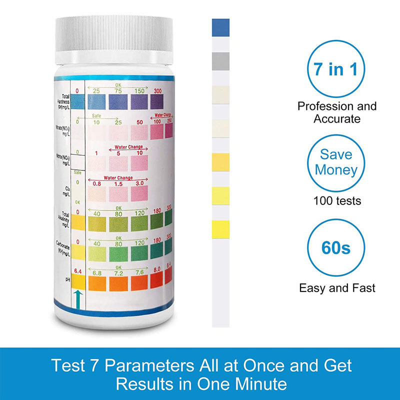 7-IN-1 수족관 테스트 스트립 PH NO3 감지 1 - Planted Aquarium Test Kit 리뷰 및 가격