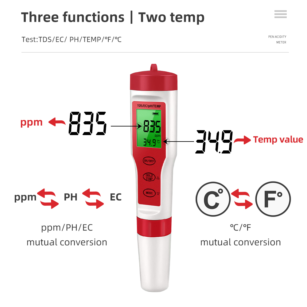 디지털 수질 측정기 TDS PH 측정기 PH/TDS/E - Planted Aquarium Test Kit 리뷰 및 가격