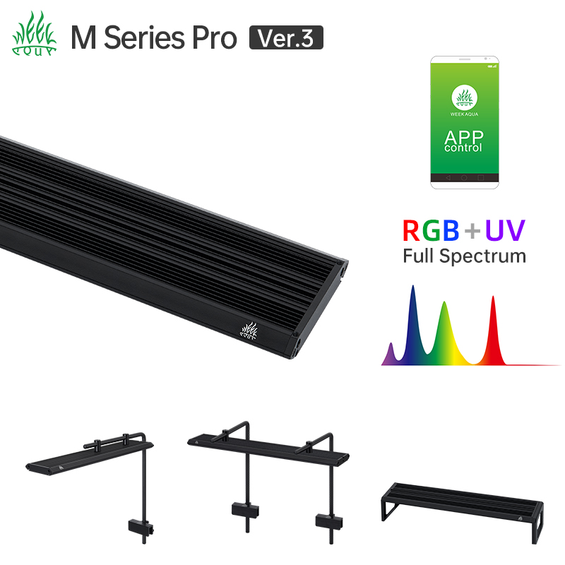 위크 아쿠아 M 시리즈 RGB UV LED 수족관 조명 - Planted Aquarium Uv Light 리뷰 및 가격